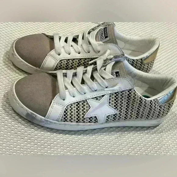 Vintage Havana Carla Tweed Multi Mix Sneaker Size 8 - Picture 1 of 6